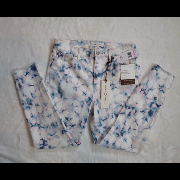 Vintage America. High rise skinny to ankle. - Picture 9 of 10